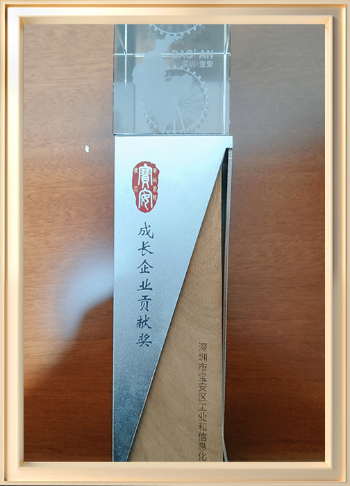 深圳寶安區(qū)成長(zhǎng)企業(yè)貢獻(xiàn)獎(jiǎng)