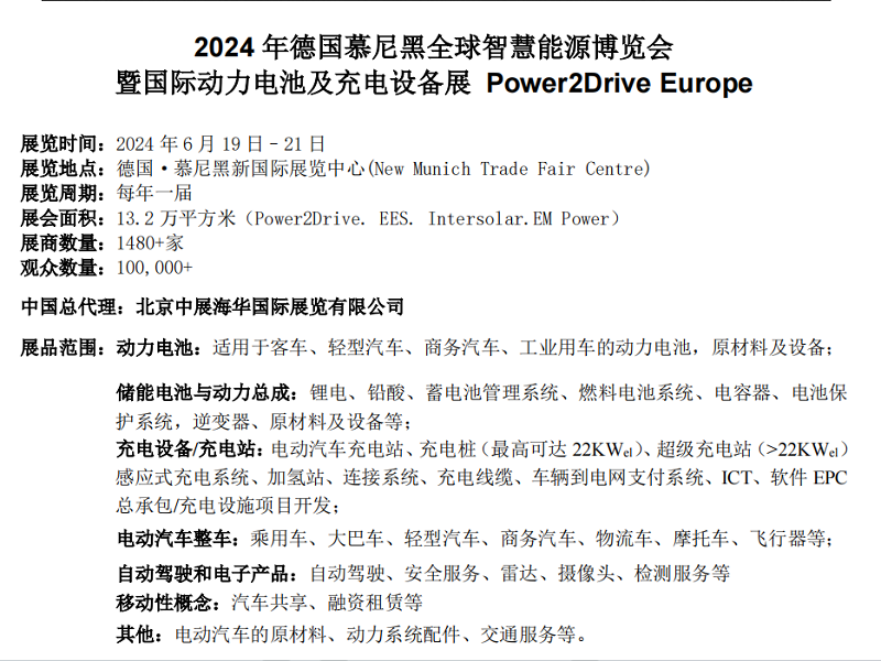 2024德國(guó)慕尼黑全球智慧能源博覽會(huì)（慕尼黑）
